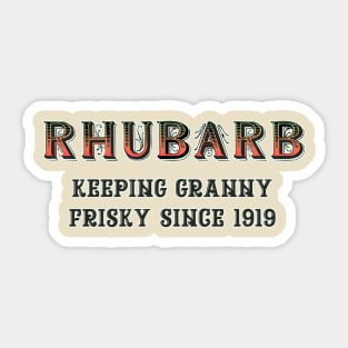 Rhubarb #4 Sticker